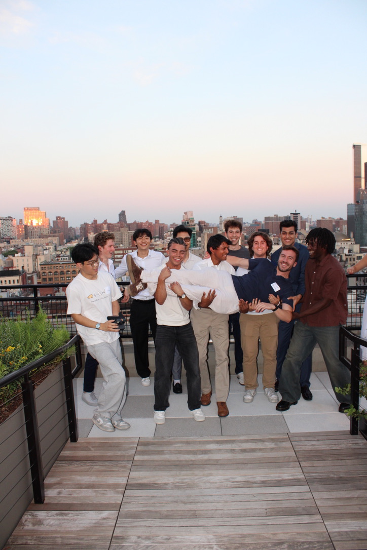 Rooftop mixer with my NYC roommates over the summer